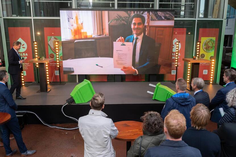 Videoboodschap van demissionair minister Rob Jetten op 24 oktober 2023 bij de ondertekening van het Warmteconvenant en het in gebruik nemen van de Stadsbatterij.